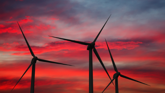 A energia eólica é um exemplo de energia limpa