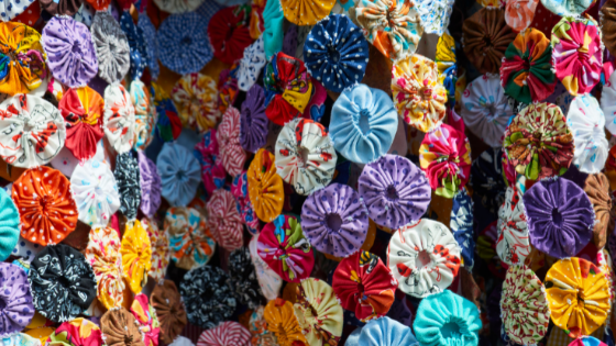 Artesanato com sobras de tecido